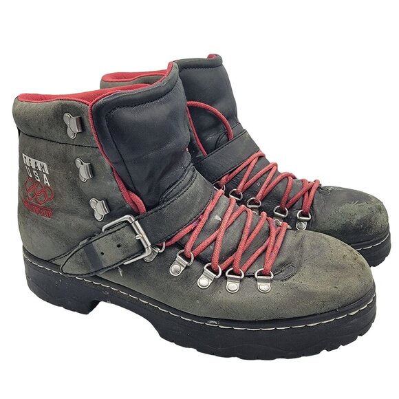 Polo By Ralph Lauren Mens 12 D Gray Boots Team USA Vancouver 2010 Olympic Games - Picture 1 of 13